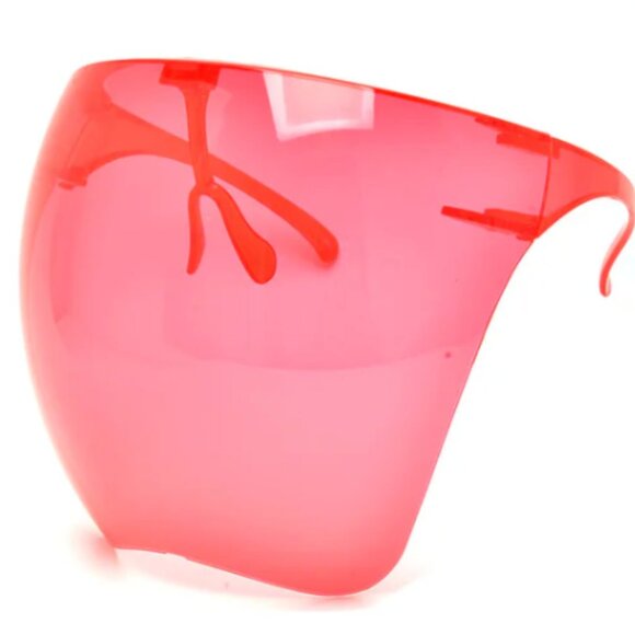 red face shield - Picture 1 of 2